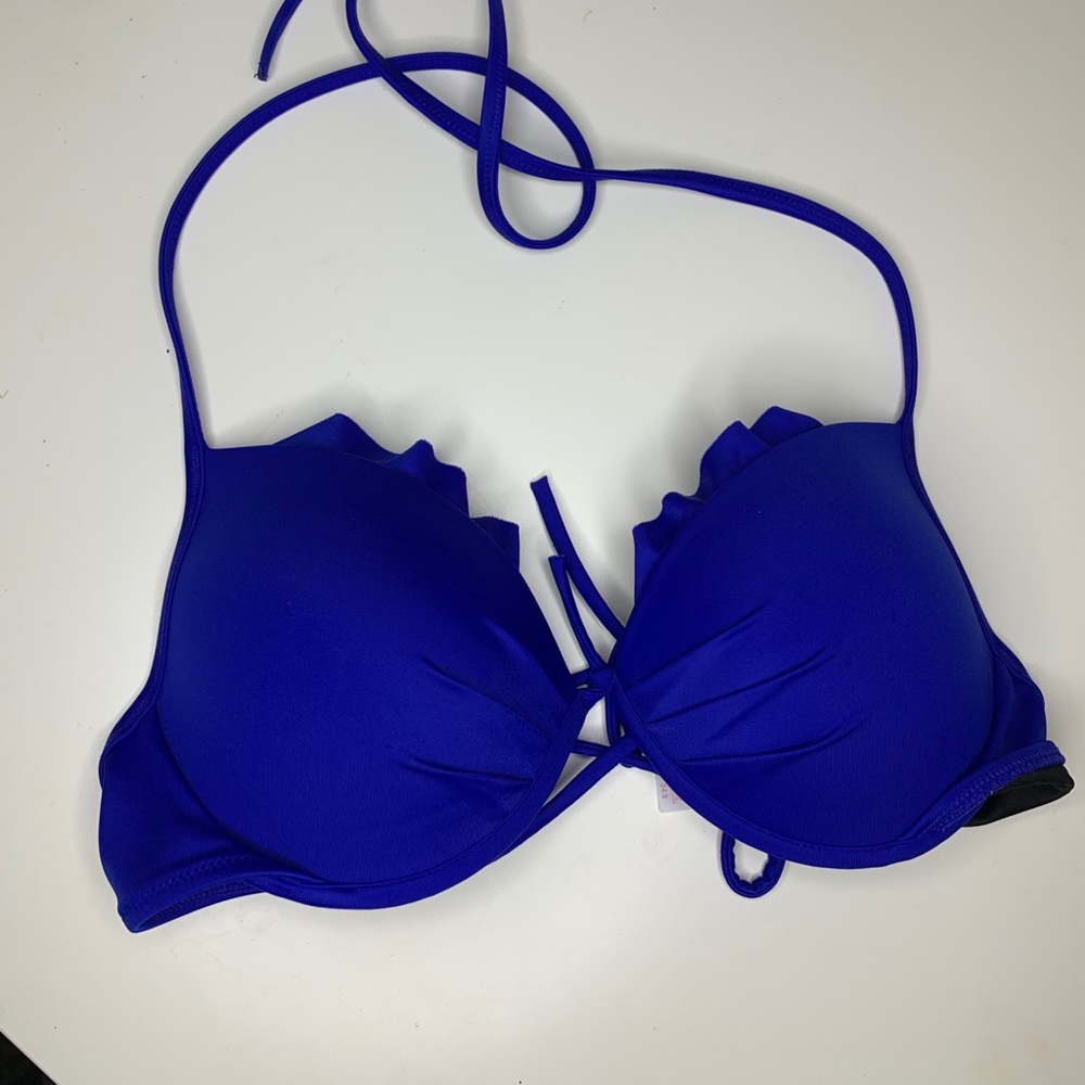Blue VS bikini top